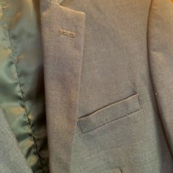 Calvin Klein Boy's Formal Separate Suit Jacket Blazer Gray Fully Lined Size 18R - Picture 3 of 8
